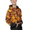 Rengoku Tie Dye Hoodie Demon Slayer Hoodie Anime Hoodie