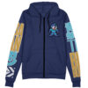 Rock Man Mega Man Streetwear Otaku Cosplay Anime Zip Hoodie