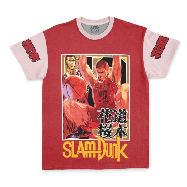 Hooktab Hanamichi Sakuragi Slam Dunk Streetwear Naruto Anime T-Shirt