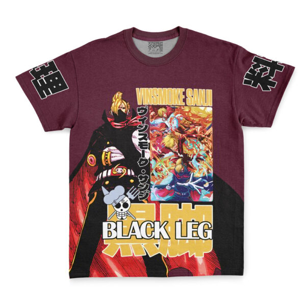 Hooktab Vinsmoke Sanji V2 One Piece shirt Streetwear Anime T-Shirt