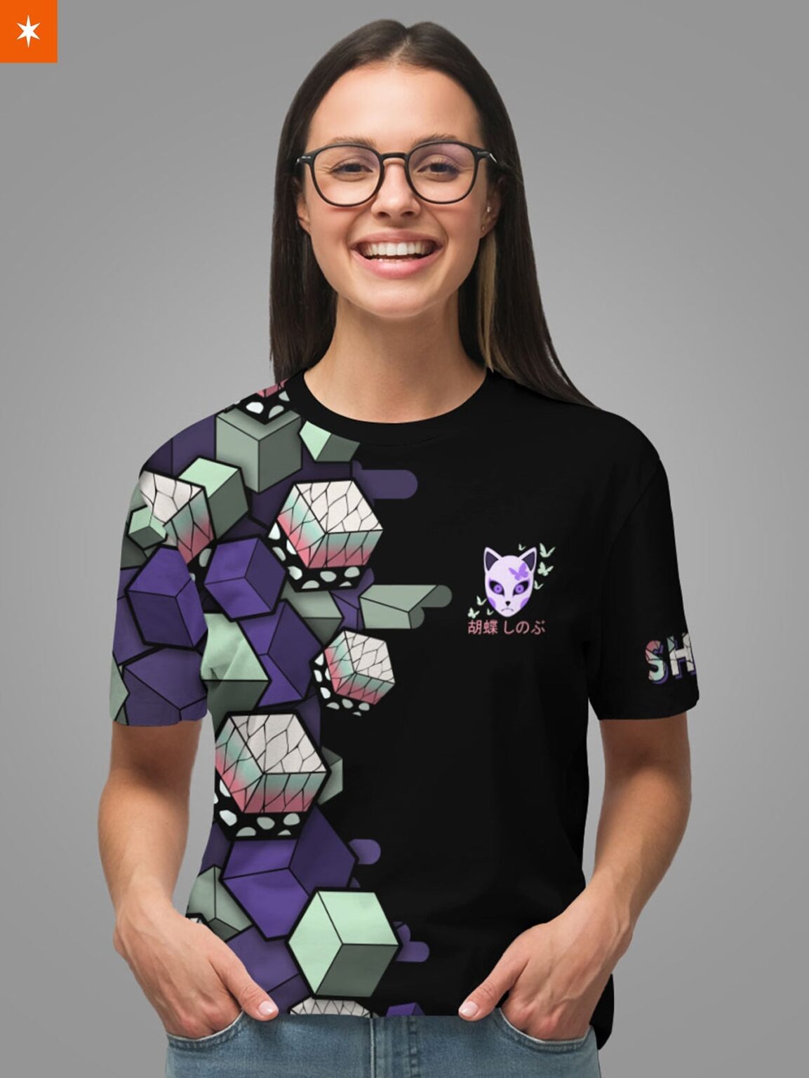 Shinobu Cube Demon Slayer Anime Unisex T-Shirt