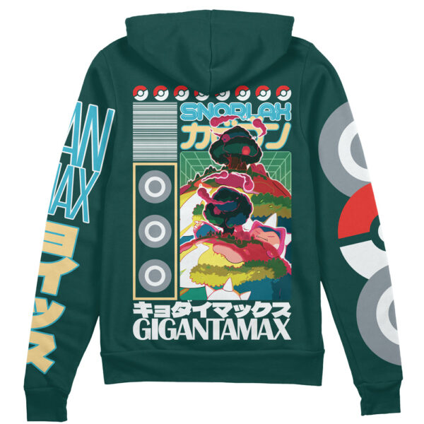 Gigantamax Snorlax Pokemon Streetwear Otaku Cosplay Anime Zip Hoodie
