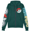 Gigantamax Snorlax Pokemon Streetwear Otaku Cosplay Anime Zip Hoodie