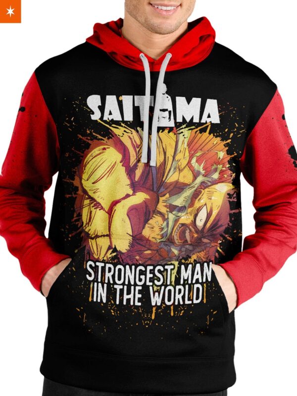 Strongest Man in the World Hoodie One Punch Man Hoodie Anime Hoodie