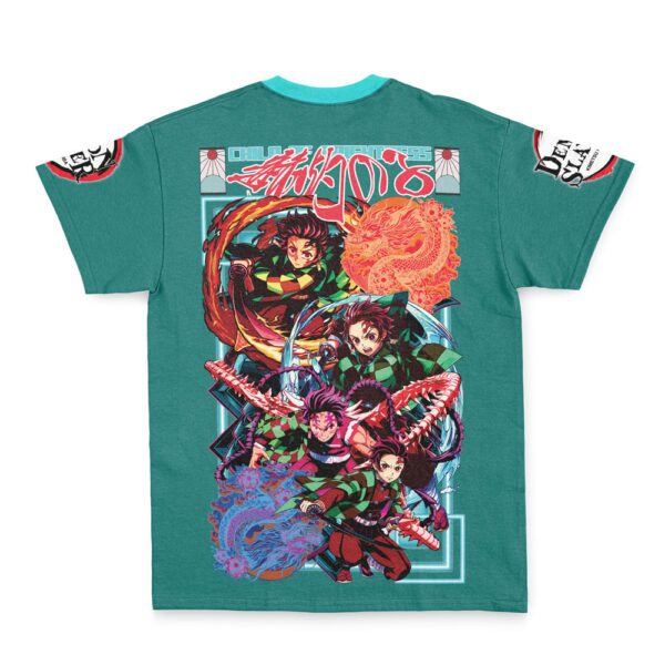 Hooktab Kamado Tanjiro V2 Demon Slayer shirt Streetwear Anime T-Shirt