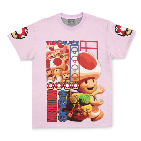Hooktab Toad Super Mario Streetwear Anime T-Shirt