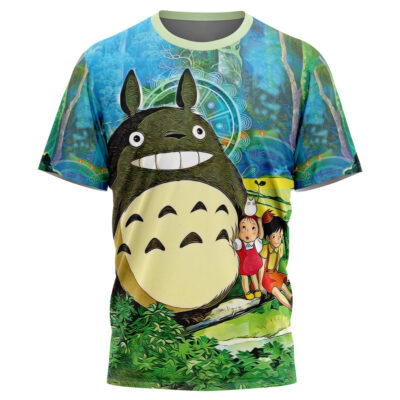 Hooktab Trippy My Neighbor Totoro Studio Ghibli Anime T-Shirt