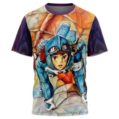 Hooktab Trippy Nausicaa of the Valley of the Wind Studio Ghibli Anime T-Shirt