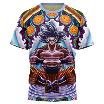 Hooktab Trippy Ultra Instinct Goku Dragon Ball Z Anime T-Shirt