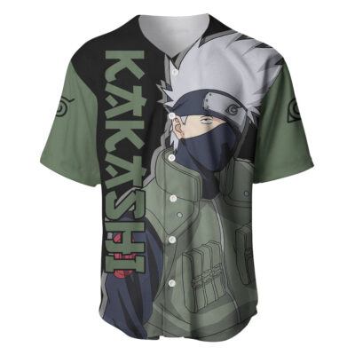 Sharingan Eyes Hatake Kakashi Baseball Jersey Naruto Baseball Jersey Anime Baseball Jersey