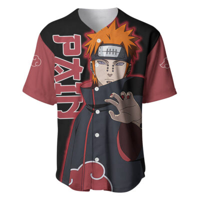 Pain Akatsuki Baseball Jersey Naruto Baseball Jersey Anime Baseball Jersey
