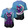 Luna Cat Baseball Jersey Sailor Moon Baseball Jersey Anime Baseball Jersey