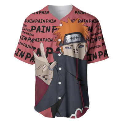 Style Manga Pain Baseball Jersey Naruto Baseball Jersey Anime Baseball Jersey