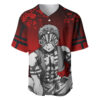 Akaza Baseball Jersey Demon Slayer Baseball Jersey Anime Baseball Jersey