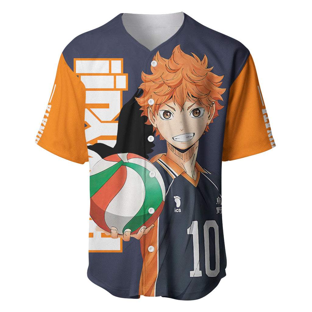 Karasuno Shoyo Hinata Baseball Jersey Haikyu!! Baseball Jersey Anime ...