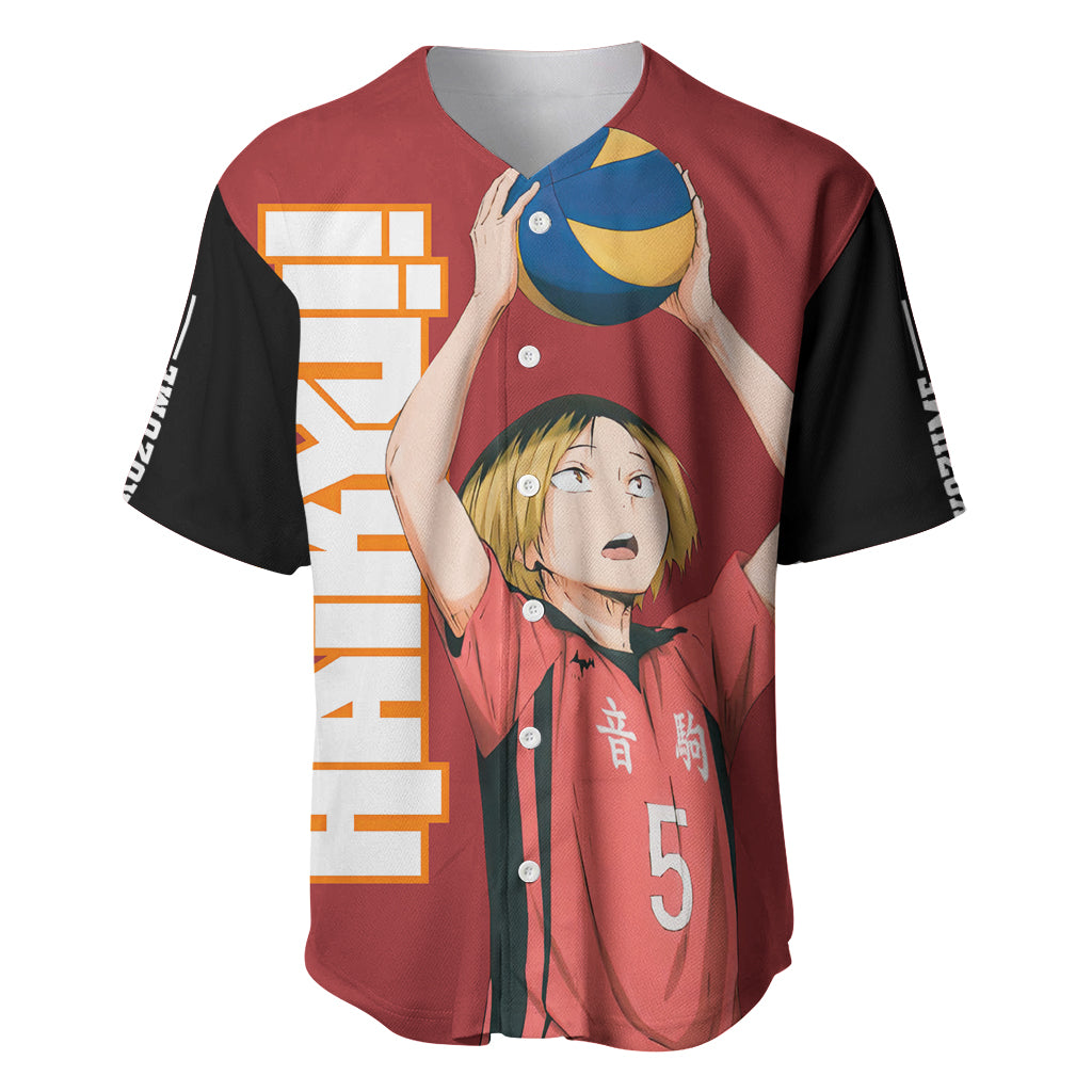 Nekoma Kenma Kozume Baseball Jersey Haikyu!! Baseball Jersey Anime ...