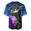 Galaxy Style Kirito Baseball Jersey Sword Art Online Baseball Jersey Anime Baseball Jersey