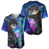 Galaxy Style Kirito Baseball Jersey Sword Art Online Baseball Jersey Anime Baseball Jersey