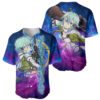 Galaxy Style Sinon Baseball Jersey Sword Art Online Baseball Jersey Anime Baseball Jersey