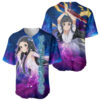 Galaxy Style Yui Baseball Jersey Sword Art Online Baseball Jersey Anime Baseball Jersey