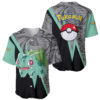 Manga Bulbasaur Baseball Jersey Pokemon Baseball Jersey Anime Baseball Jersey