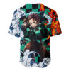 Tanjiro Baseball Jersey Demon Slayer Baseball Jersey Anime Baseball Jersey