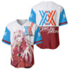 002 Zero Two Strelitzia Baseball Jersey Darling in the Franxx Baseball Jersey Anime Baseball Jersey