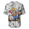 Luffy Gear 5 Awakening Baseball Jersey One Piece Baseball Jersey Anime Baseball Jersey