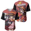 Megumin Baseball Jersey KonoSuba Baseball Jersey Anime Baseball Jersey