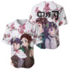 Tanjiro and Kanao Baseball Jersey Demon Slayer Baseball Jersey Anime Baseball Jersey