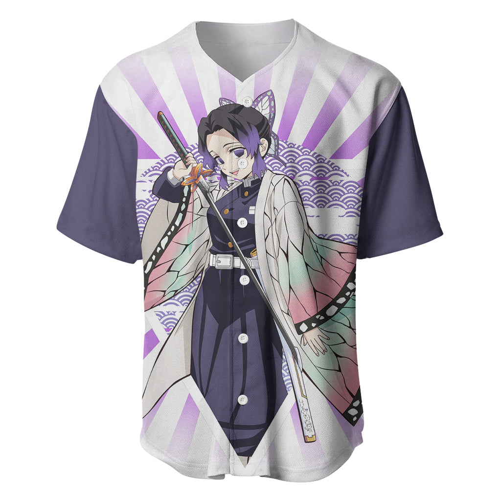 Shinobu Kochou Baseball Jersey Demon Slayer - HookTab.com