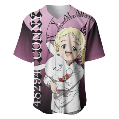 Conny Baseball Jersey The Promised Neverland Baseball Jersey Anime Baseball Jersey