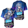 Galaxy Style Hoshimachi Suisei Baseball Jersey Anime Baseball Jersey