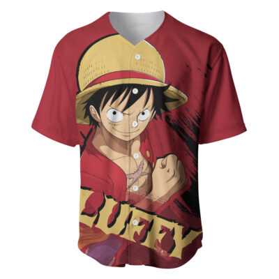 Monkey D Luffy Baseball Jersey One Piece Baseball Jersey Anime Baseball Jersey