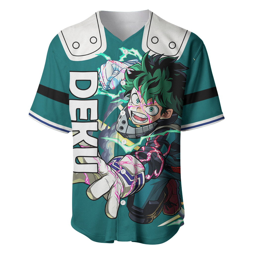 Izuku Midoriya Baseball Jersey My Hero Academia Baseball Jersey Anime ...