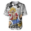 Luffy Gear 5 Awakening Baseball Jersey One Piece Baseball Jersey Anime Baseball Jersey