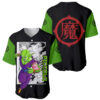 Piccolo Baseball Jersey Dragon Ball Z Baseball Jersey Anime Baseball Jersey