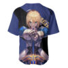 Saber Baseball Jersey Fate/Stay Night: Unlimited Blade Works Baseball Jersey Anime Baseball Jersey