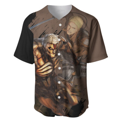 Armored Baseball Jersey Attack On Titan Baseball Jersey Anime Baseball Jersey