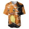 Grunge Charmander Baseball Jersey Pokemon Baseball Jersey Anime Baseball Jersey