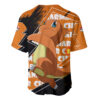 Grunge Charmander Baseball Jersey Pokemon Baseball Jersey Anime Baseball Jersey