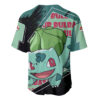 Grunge Bulbasaur Baseball Jersey Pokemon Baseball Jersey Anime Baseball Jersey