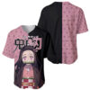 Nezuko Kamado Baseball Jersey Demon Slayer Baseball Jersey Anime Baseball Jersey