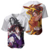 Kokushibo and Yoriichi Tsugikuni Baseball Jersey Demon Slayer Baseball Jersey Anime Baseball Jersey