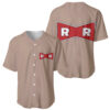 Red Ribbon Army Baseball Jersey Dragon Ball Z Baseball Jersey Anime Baseball Jersey