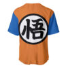 Goku Kanji Symbol Baseball Jersey Dragon Ball Z Baseball Jersey Anime Baseball Jersey