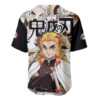 Kyojuro Rengoku Baseball Jersey Demon Slayer Baseball Jersey Anime Baseball Jersey