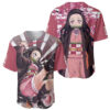 Nezuko Kamado Baseball Jersey Demon Slayer Baseball Jersey Anime Baseball Jersey