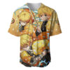 Zenitsu Baseball Jersey Demon Slayer Baseball Jersey Anime Baseball Jersey