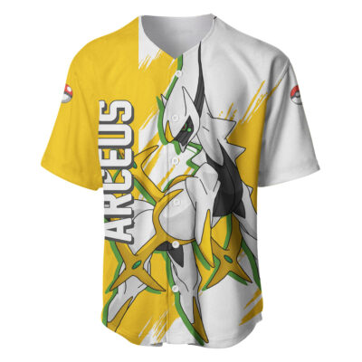 Arceus Baseball Jersey Pokemon Baseball Jersey Anime Baseball Jersey